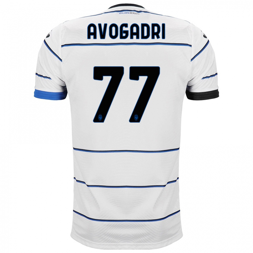 Criança Camisola Lorenzo Avogadri #77 Branco Alternativa 2023/24 Camisa Brasil