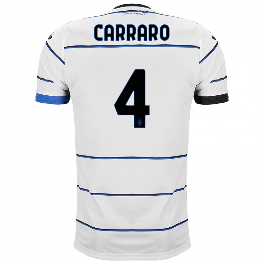 Criança Camisola Marco Carraro #4 Branco Alternativa 2023/24 Camisa Brasil