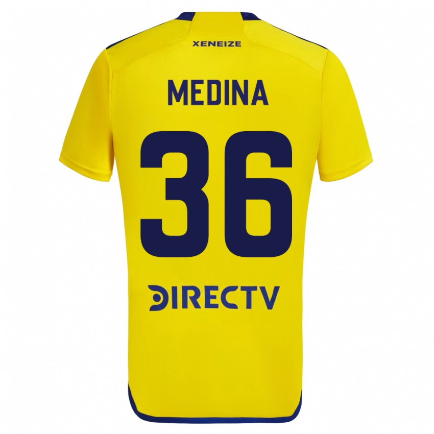 Criança Camisola Cristian Medina #36 Amarelo Alternativa 2023/24 Camisa Brasil