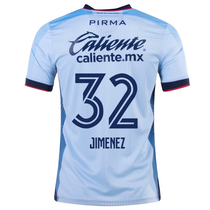 Criança Camisola Cristian Jimenez #32 Céu Azul Alternativa 2023/24 Camisa Brasil