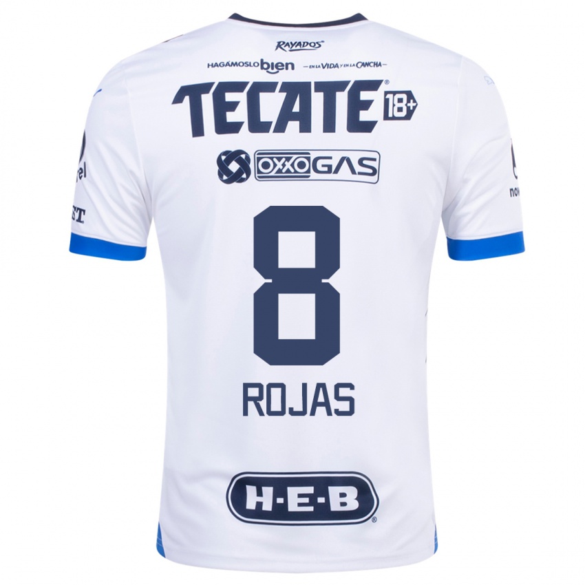 Criança Camisola Joao Rojas #8 Branco Alternativa 2023/24 Camisa Brasil