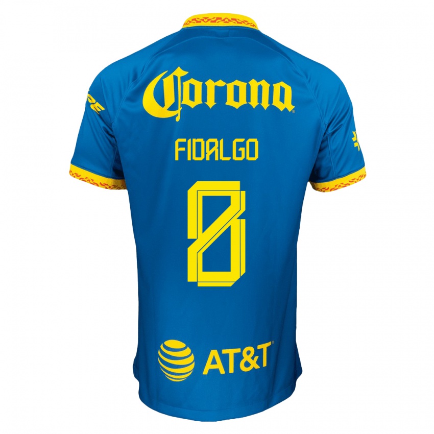Criança Camisola Alvaro Fidalgo #8 Azul Alternativa 2023/24 Camisa Brasil