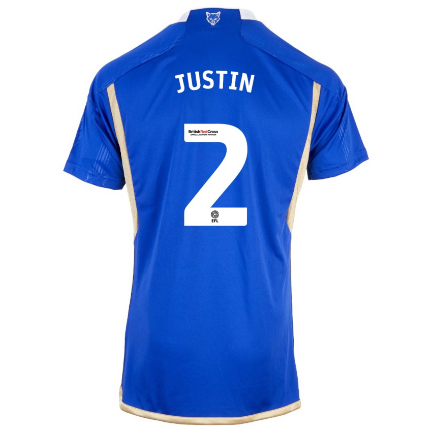 Homem Camisola James Justin #2 Azul Real Principal 2023/24 Camisa Brasil