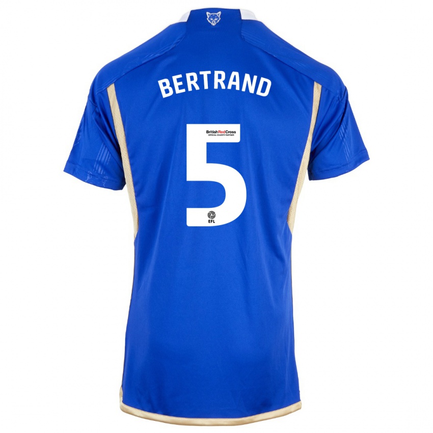 Homem Camisola Ryan Bertrand #5 Azul Real Principal 2023/24 Camisa Brasil