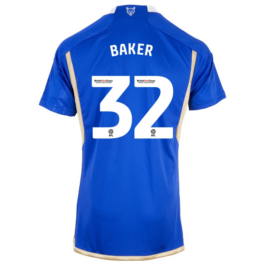 Homem Camisola Ava Baker #32 Azul Real Principal 2023/24 Camisa Brasil