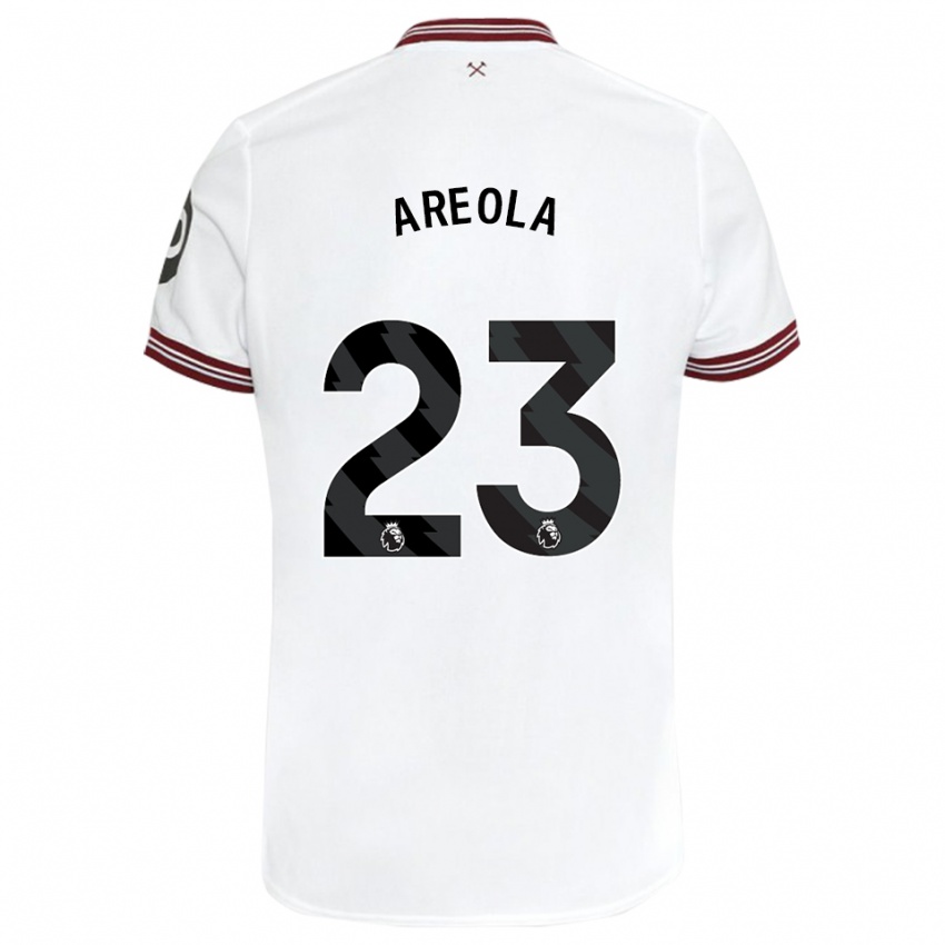 Homem Camisola Alphonse Areola #23 Branco Alternativa 2023/24 Camisa Brasil
