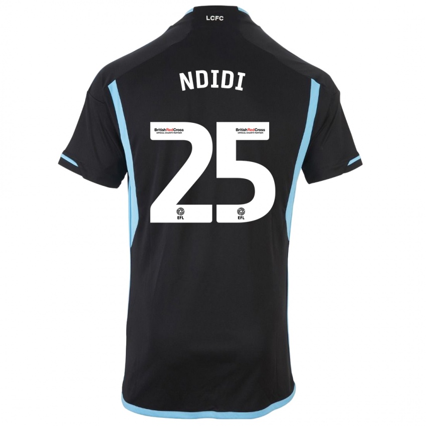 Homem Camisola Wilfred Ndidi #25 Preto Alternativa 2023/24 Camisa Brasil