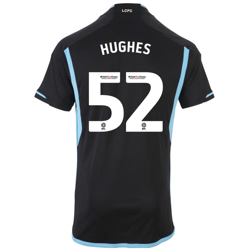 Homem Camisola Iestyn Hughes #52 Preto Alternativa 2023/24 Camisa Brasil