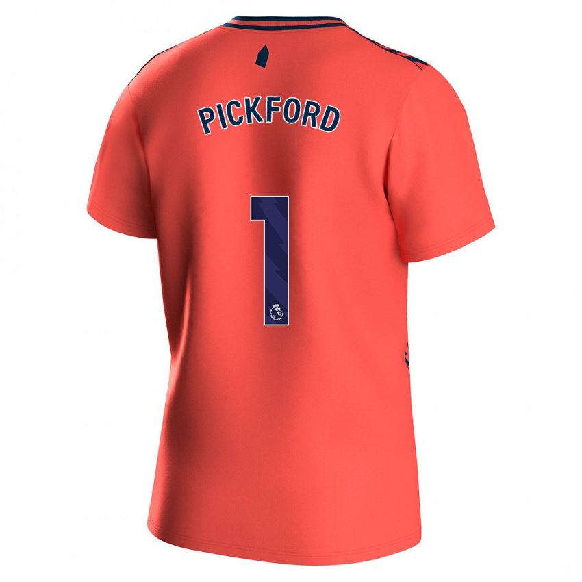 Homem Camisola Pickford #1 Corais Alternativa 2023/24 Camisa Brasil