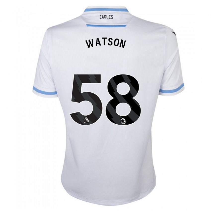 Homem Camisola Noah Watson #58 Branco Alternativa 2023/24 Camisa Brasil