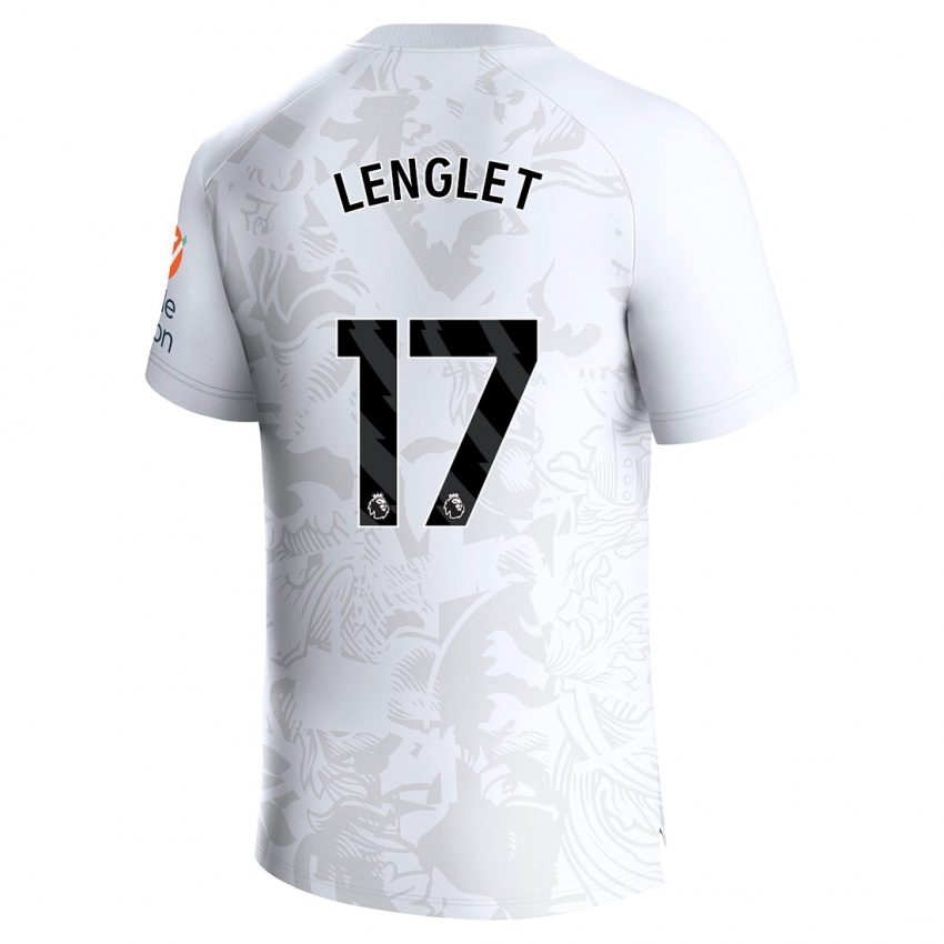 Homem Camisola Clement Lenglet #17 Branco Alternativa 2023/24 Camisa Brasil