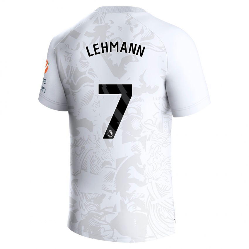 Homem Camisola Alisha Lehmann #7 Branco Alternativa 2023/24 Camisa Brasil