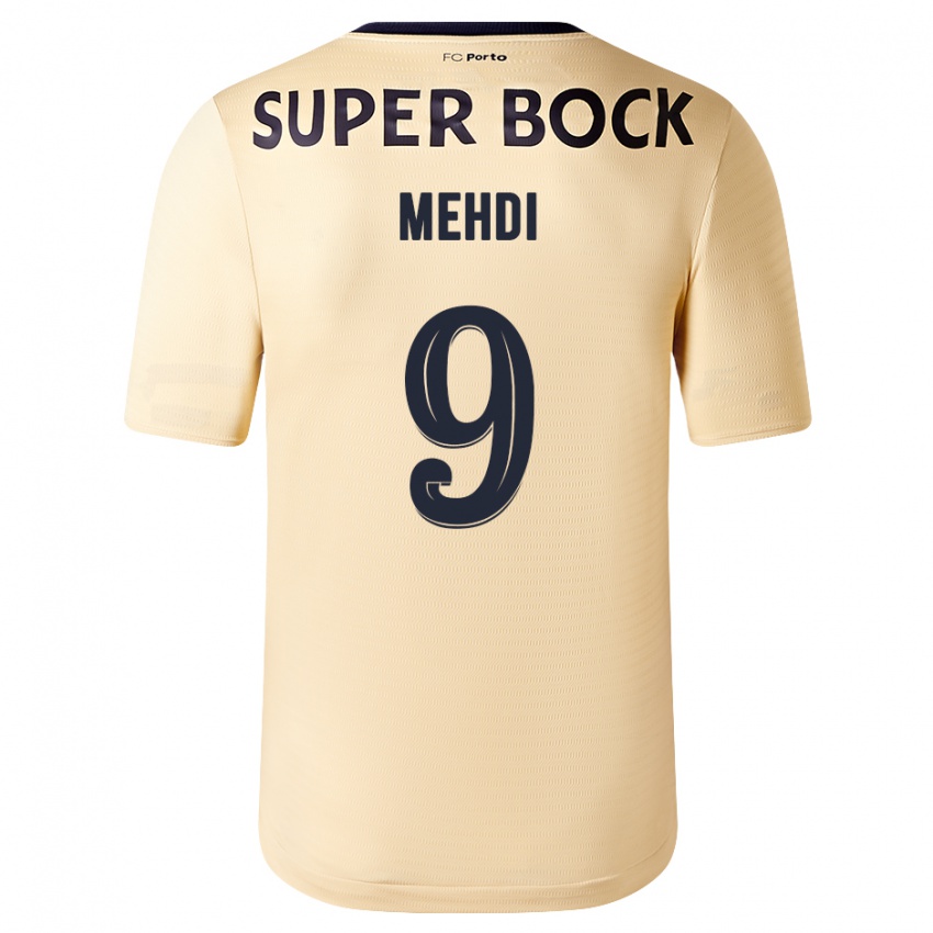 Homem Camisola Mehdi Taremi #9 Bege-Dourado Alternativa 2023/24 Camisa Brasil