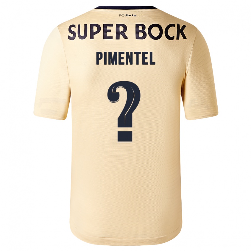 Homem Camisola Eric Pimentel #0 Bege-Dourado Alternativa 2023/24 Camisa Brasil