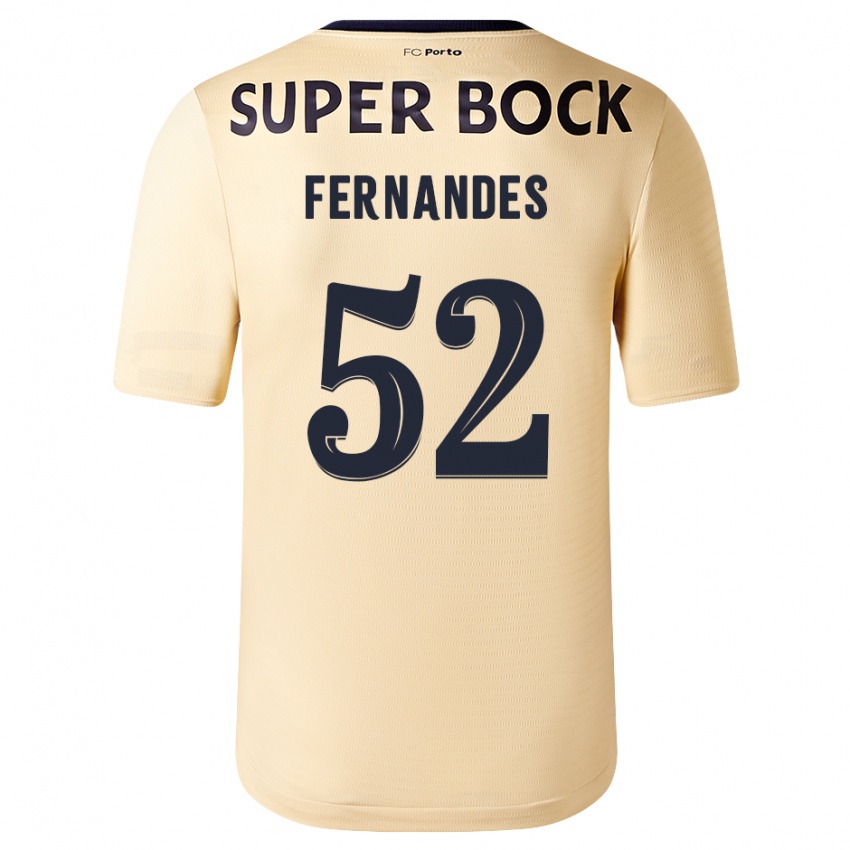 Homem Camisola Martim Fernandes #52 Bege-Dourado Alternativa 2023/24 Camisa Brasil