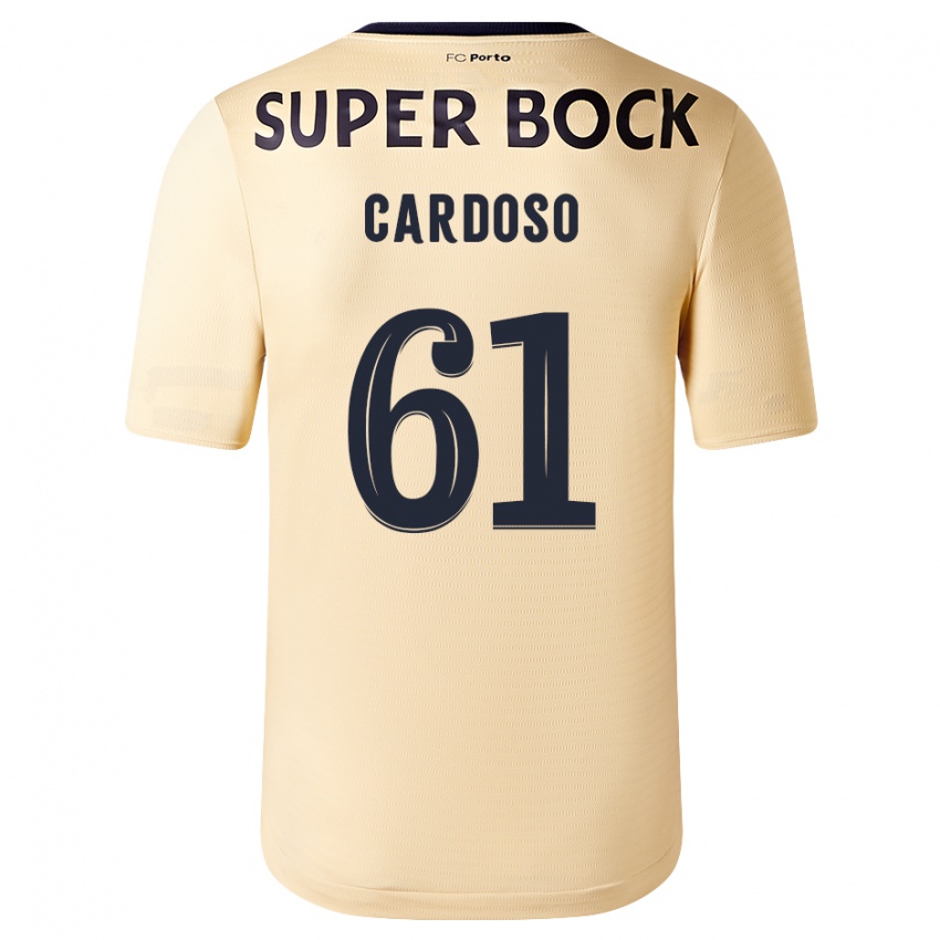 Homem Camisola Ivan Cardoso #61 Bege-Dourado Alternativa 2023/24 Camisa Brasil