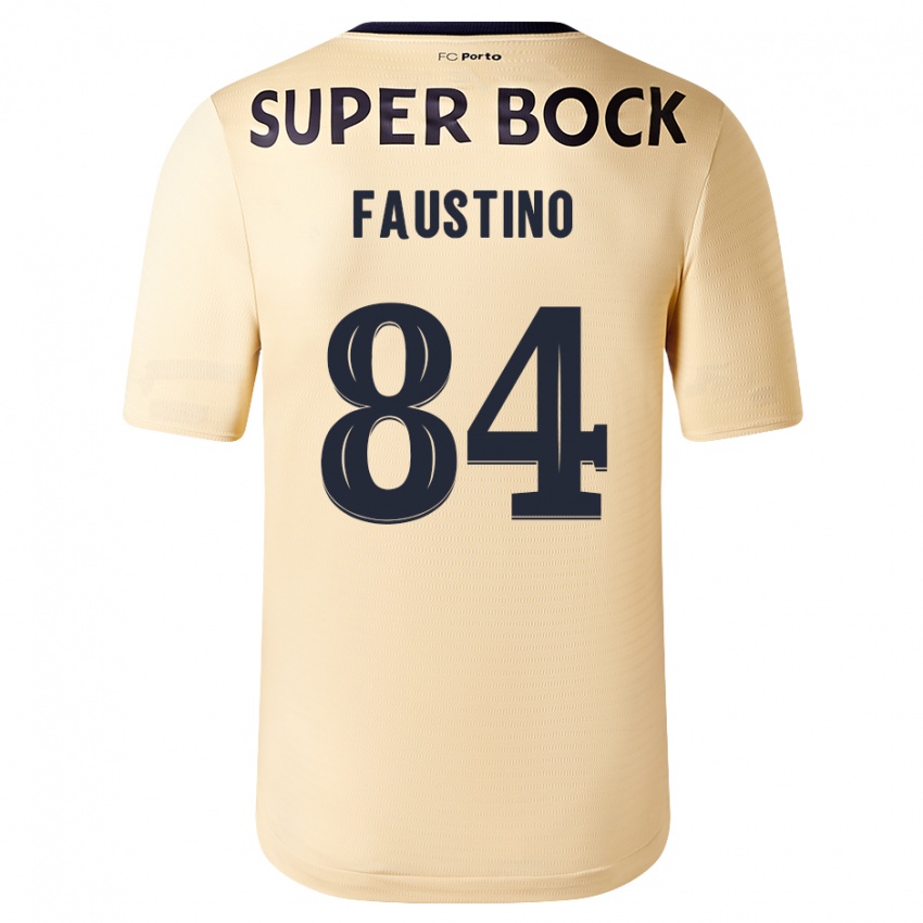 Homem Camisola Levi Faustino #84 Bege-Dourado Alternativa 2023/24 Camisa Brasil