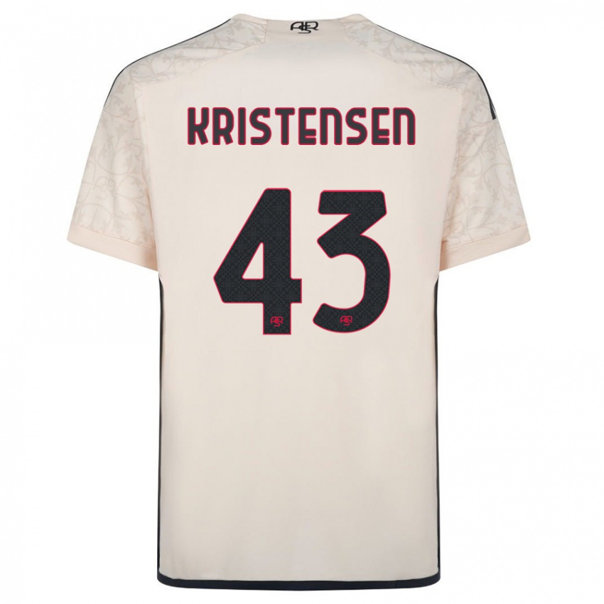 Homem Camisola Rasmus Kristensen #43 Esbranquiçado Alternativa 2023/24 Camisa Brasil