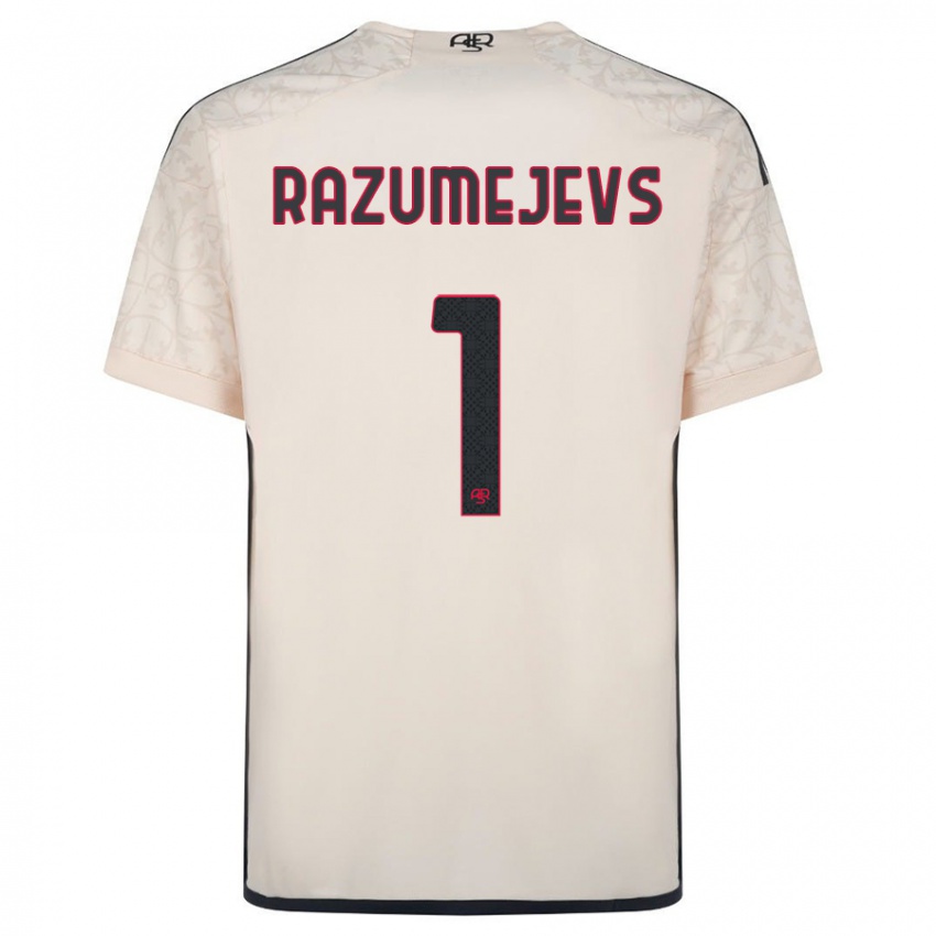 Homem Camisola Vladislavs Razumejevs #1 Esbranquiçado Alternativa 2023/24 Camisa Brasil