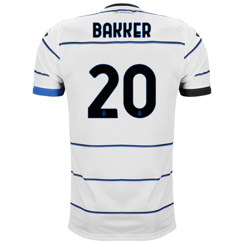 Homem Camisola Mitchel Bakker #20 Branco Alternativa 2023/24 Camisa Brasil