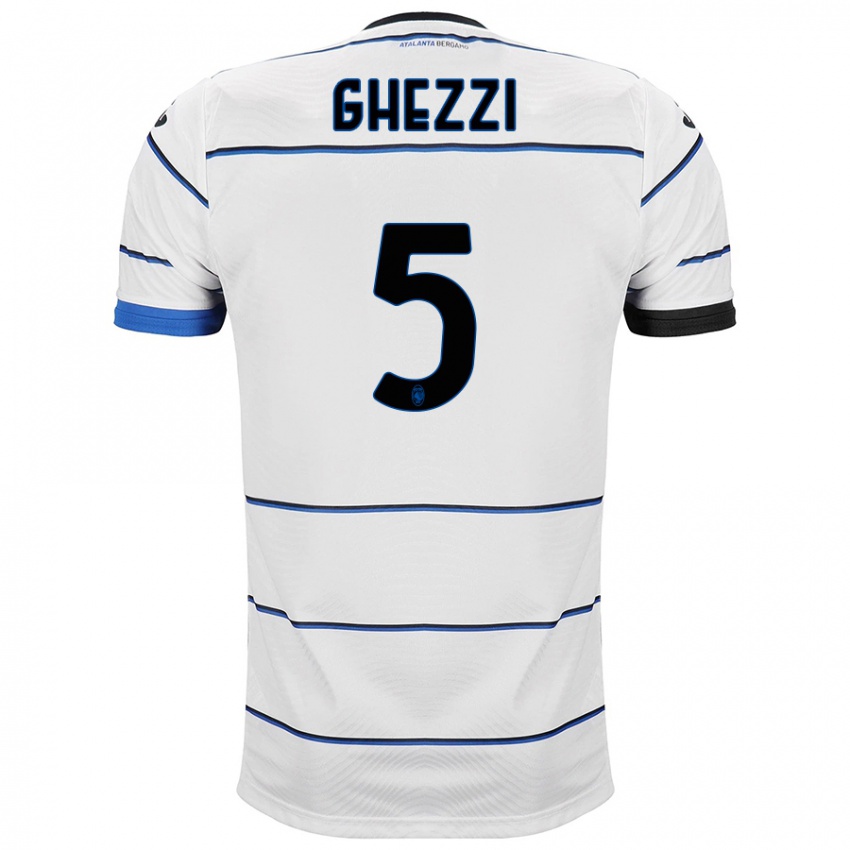 Homem Camisola Samuele Ghezzi #5 Branco Alternativa 2023/24 Camisa Brasil