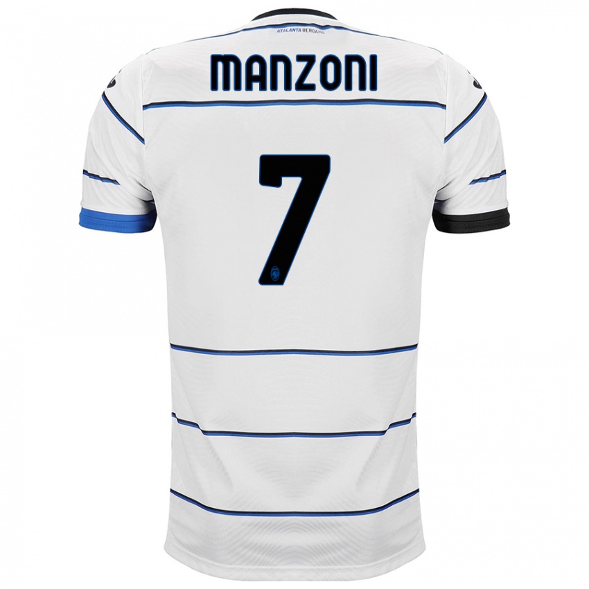 Homem Camisola Alberto Manzoni #7 Branco Alternativa 2023/24 Camisa Brasil