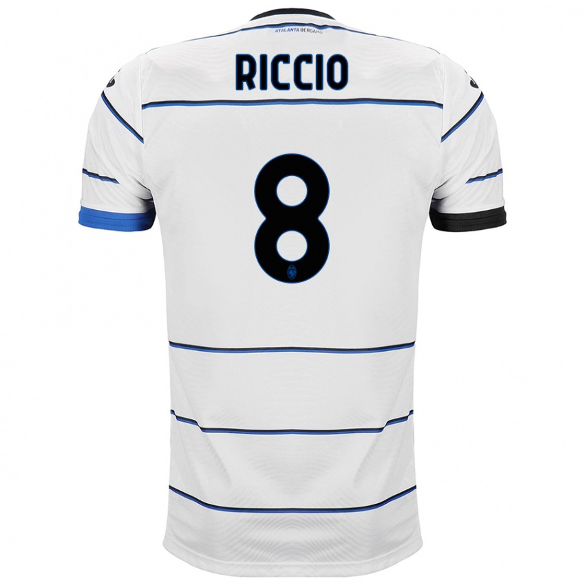 Homem Camisola Lorenzo Riccio #8 Branco Alternativa 2023/24 Camisa Brasil