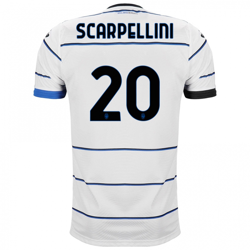 Homem Camisola Andrea Scarpellini #20 Branco Alternativa 2023/24 Camisa Brasil