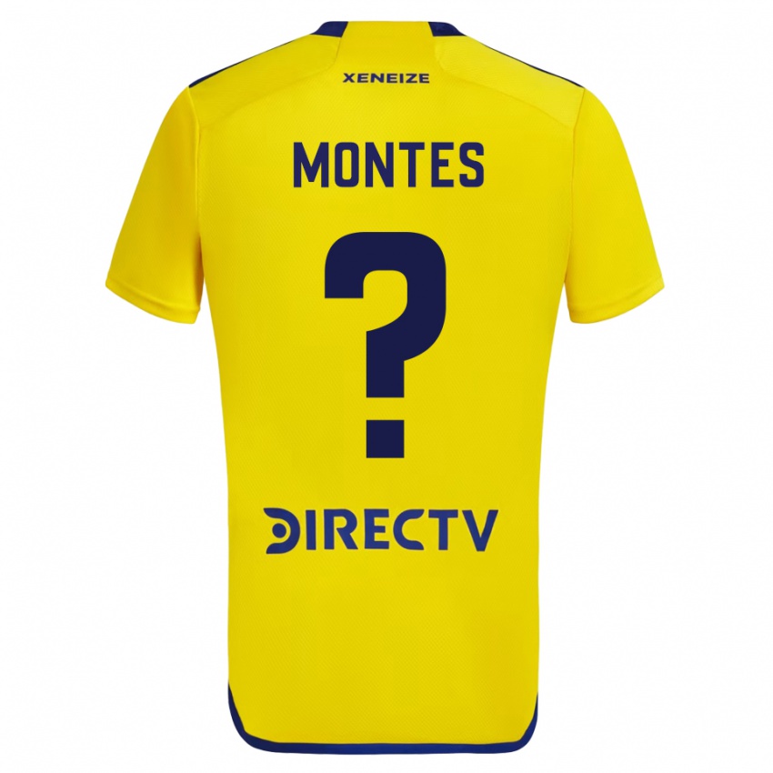 Homem Camisola Rodrigo Montes #0 Amarelo Alternativa 2023/24 Camisa Brasil