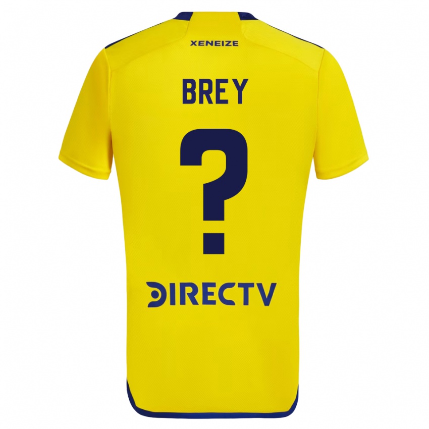 Homem Camisola Leandro Brey #0 Amarelo Alternativa 2023/24 Camisa Brasil