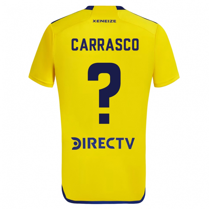 Homem Camisola Julián Carrasco #0 Amarelo Alternativa 2023/24 Camisa Brasil