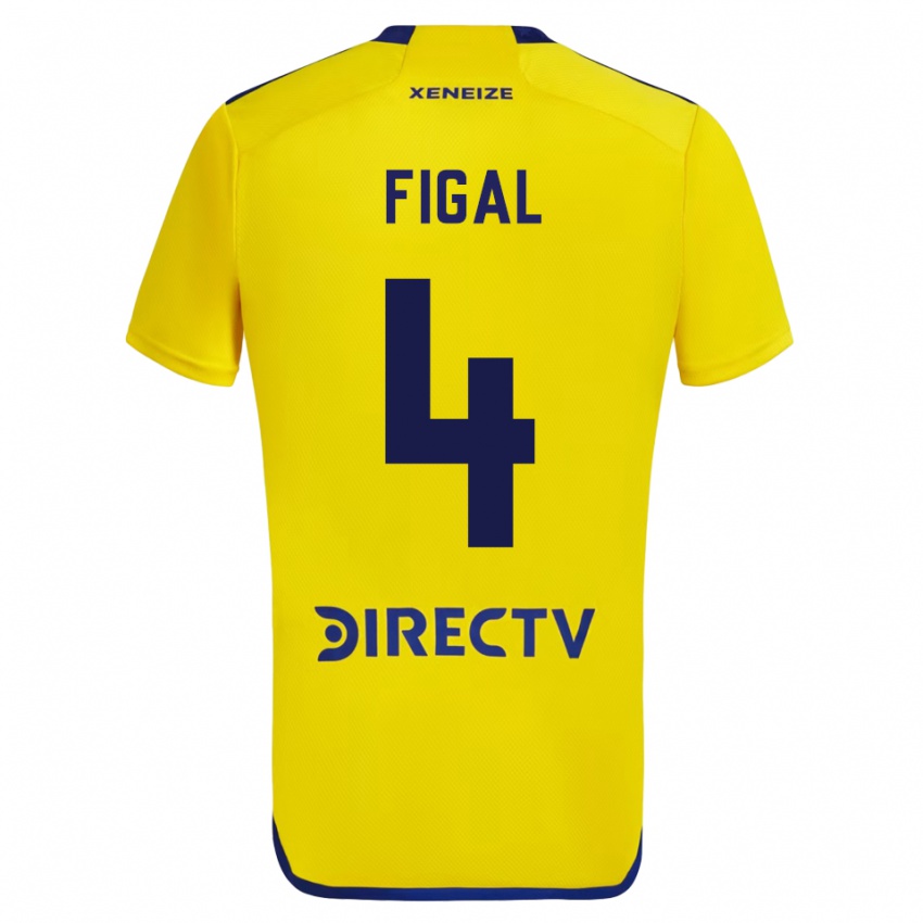 Homem Camisola Nicolás Figal #4 Amarelo Alternativa 2023/24 Camisa Brasil