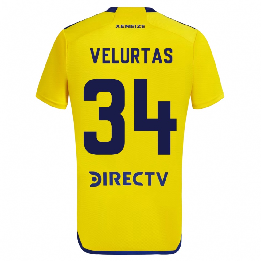 Homem Camisola Pedro Velurtas #34 Amarelo Alternativa 2023/24 Camisa Brasil