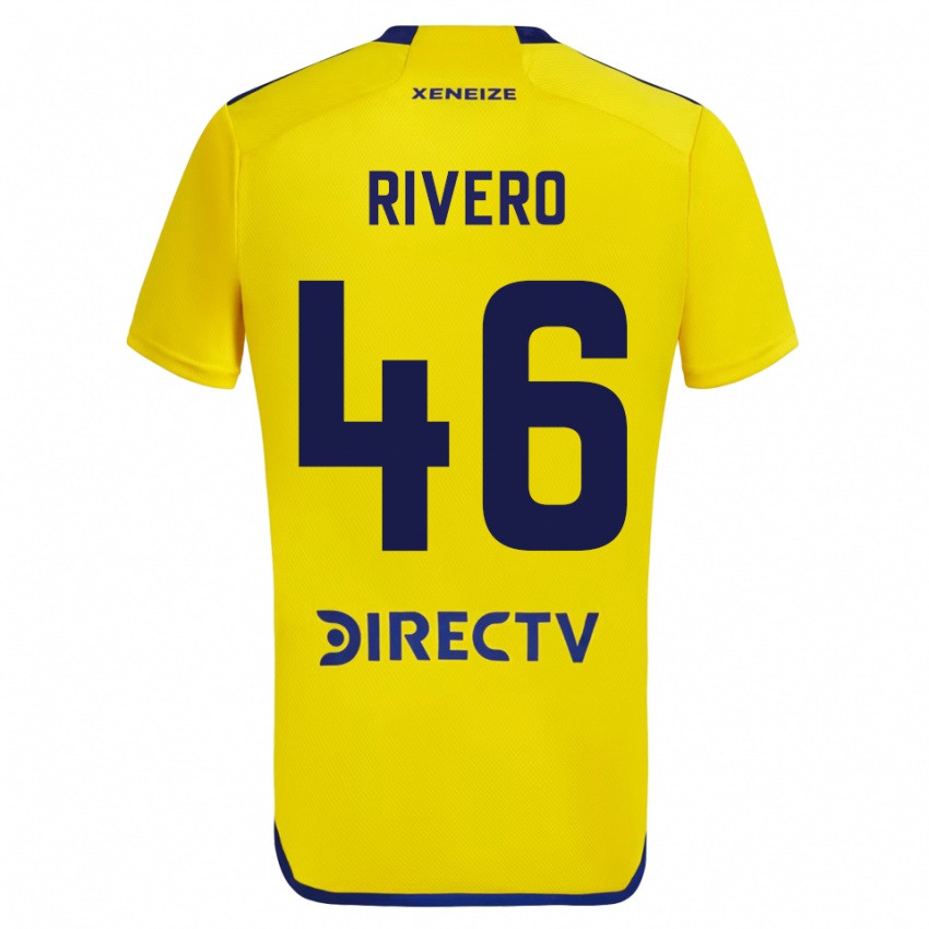 Homem Camisola Simon Rivero #46 Amarelo Alternativa 2023/24 Camisa Brasil