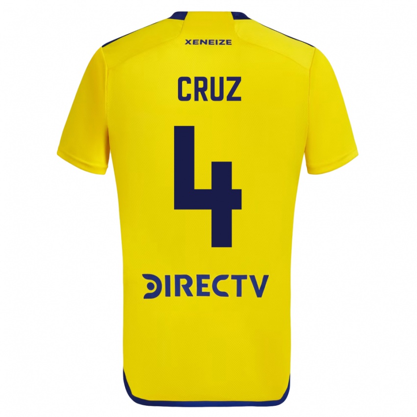 Homem Camisola Julieta Cruz #4 Amarelo Alternativa 2023/24 Camisa Brasil