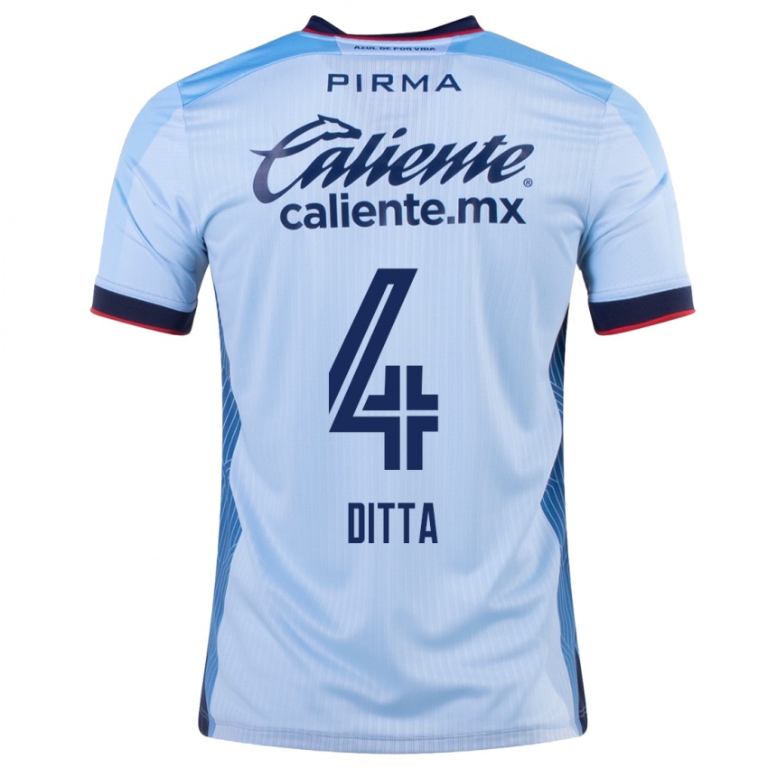 Homem Camisola Willer Ditta #4 Céu Azul Alternativa 2023/24 Camisa Brasil