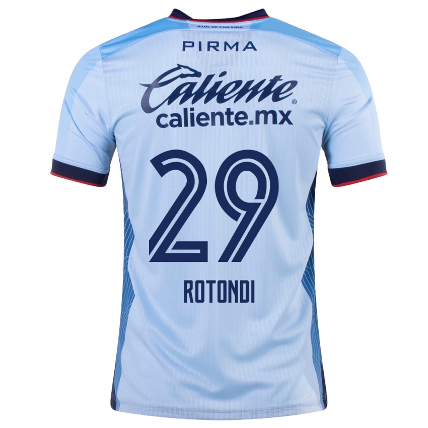 Homem Camisola Carlos Rotondi #29 Céu Azul Alternativa 2023/24 Camisa Brasil