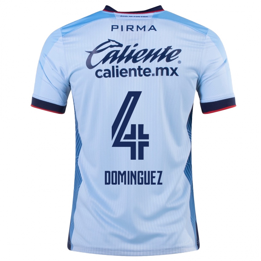 Homem Camisola Julio Cesar Dominguez #4 Céu Azul Alternativa 2023/24 Camisa Brasil