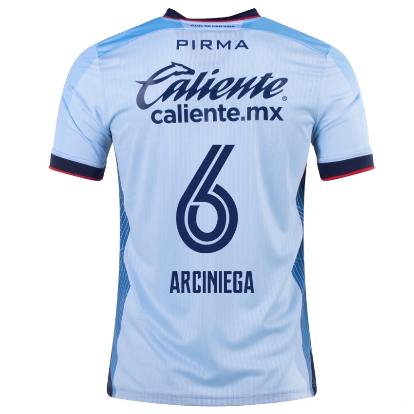 Homem Camisola Mirelle Arciniega #6 Céu Azul Alternativa 2023/24 Camisa Brasil