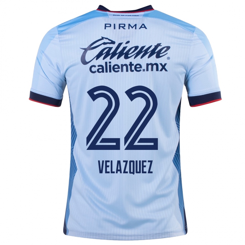 Homem Camisola Hireri Velazquez #22 Céu Azul Alternativa 2023/24 Camisa Brasil