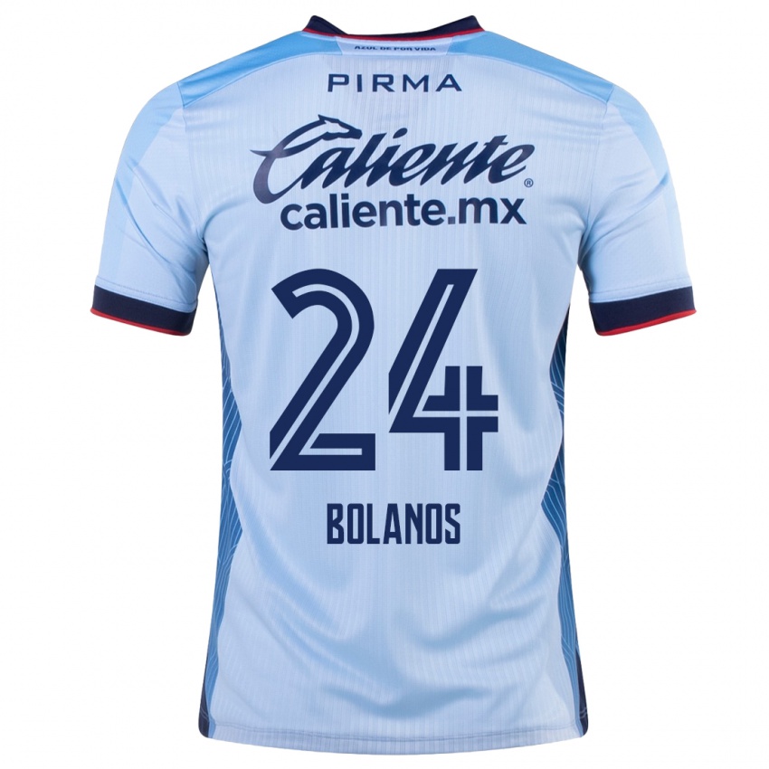 Homem Camisola Jatziry Bolanos #24 Céu Azul Alternativa 2023/24 Camisa Brasil