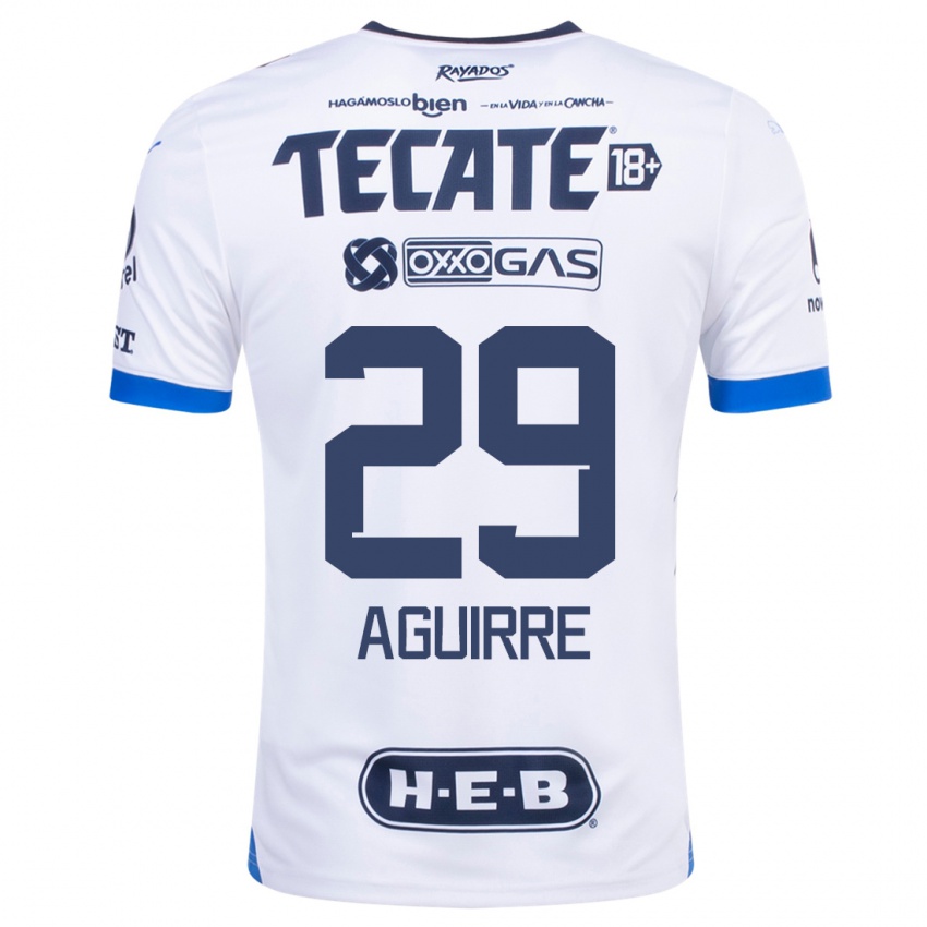 Homem Camisola Rodrigo Aguirre #29 Branco Alternativa 2023/24 Camisa Brasil