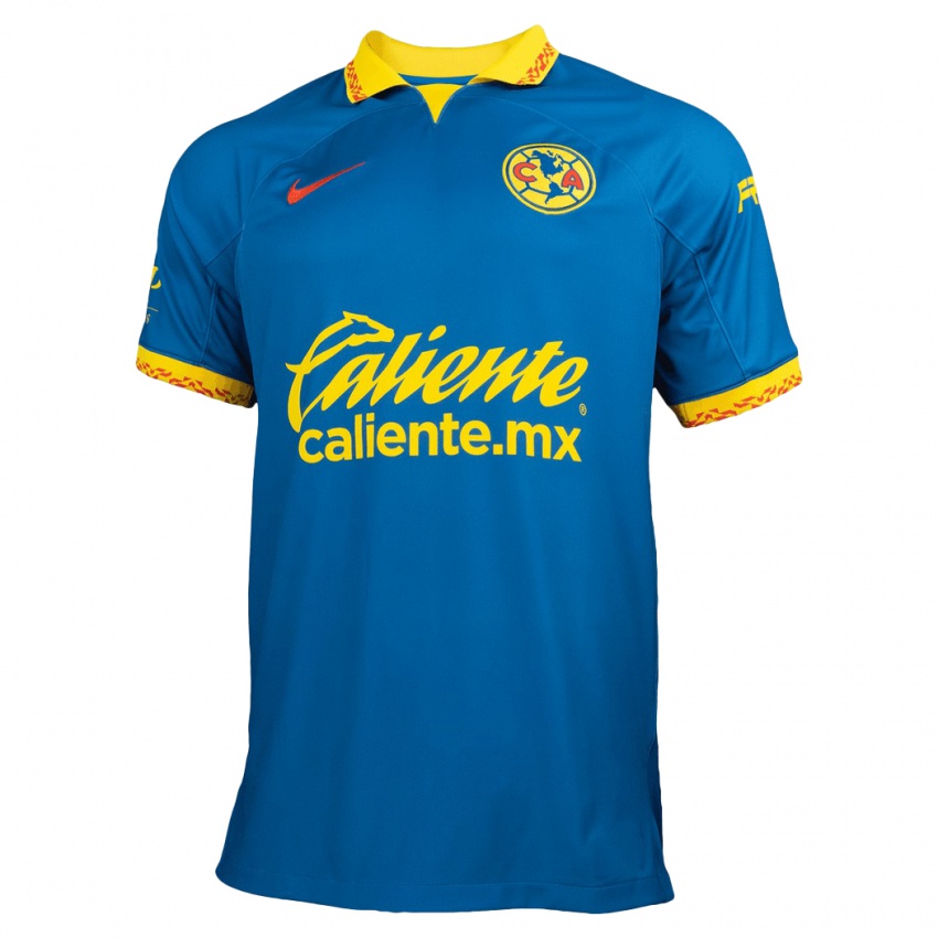 Homem Camisola Brian Rodríguez #7 Azul Alternativa 2023/24 Camisa Brasil