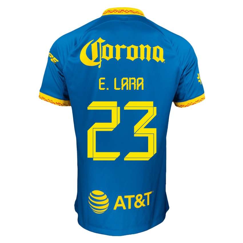 Homem Camisola Emilio Lara #23 Azul Alternativa 2023/24 Camisa Brasil