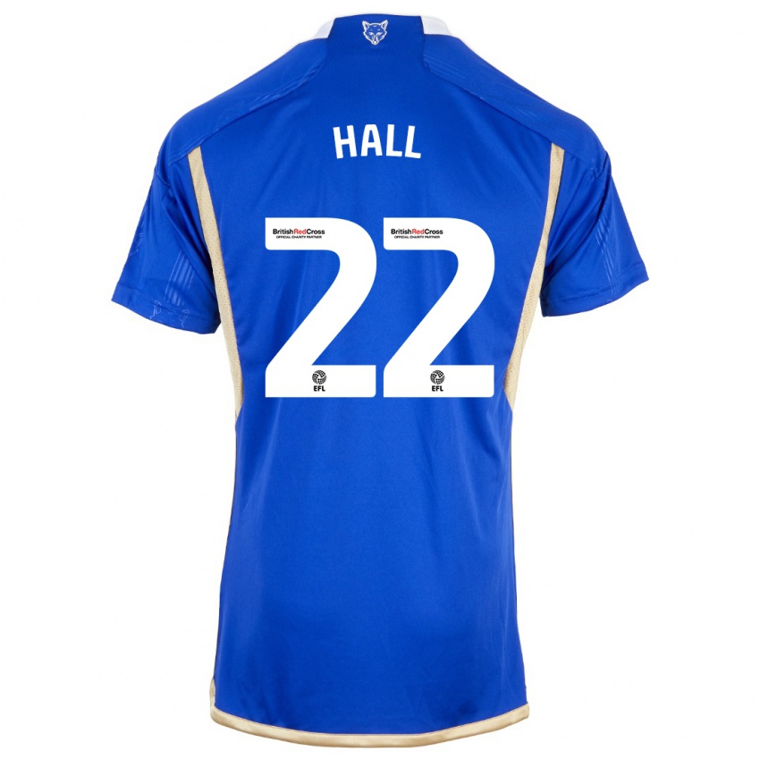 Mulher Camisola Kiernan Dewsbury-Hall #22 Azul Real Principal 2023/24 Camisa Brasil