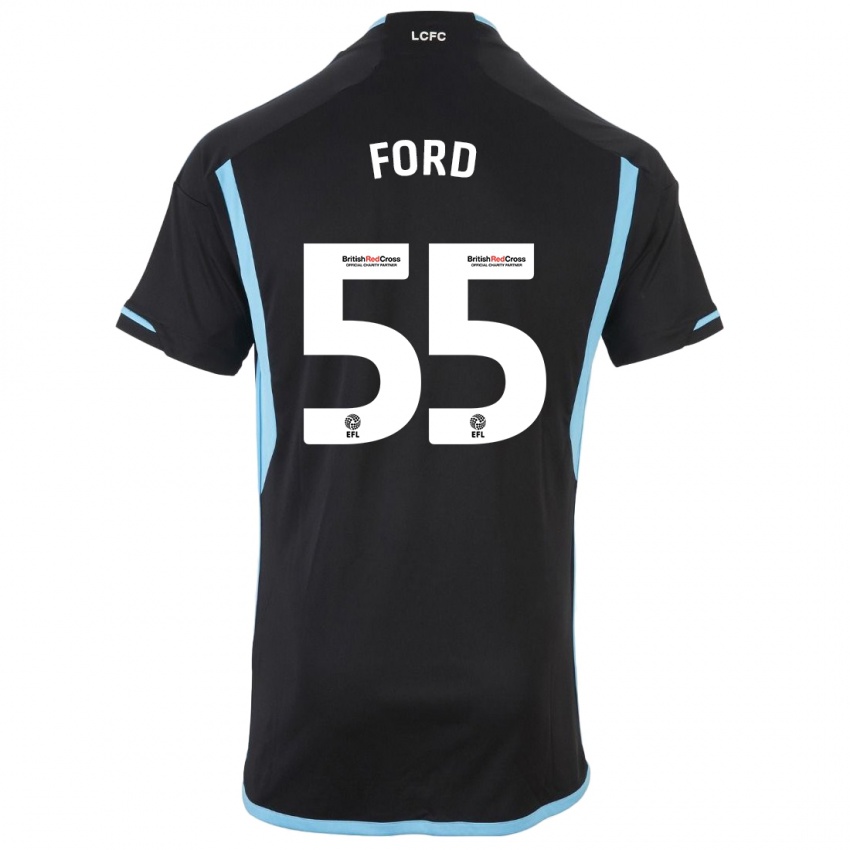 Mulher Camisola Harvey Godsmark-Ford #55 Preto Alternativa 2023/24 Camisa Brasil