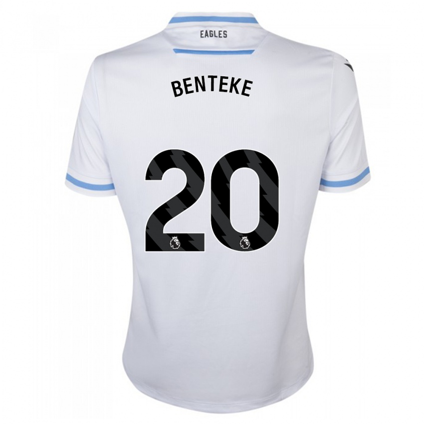 Mulher Camisola Christian Benteke #20 Branco Alternativa 2023/24 Camisa Brasil