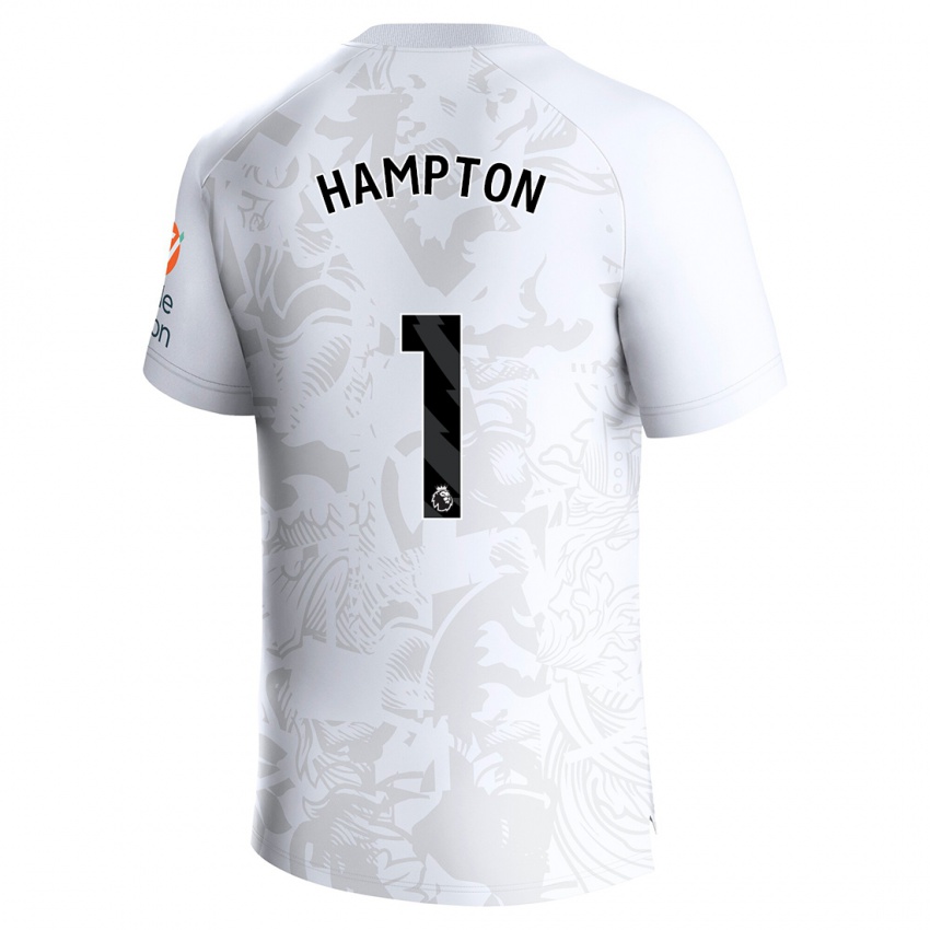 Mulher Camisola Hannah Hampton #1 Branco Alternativa 2023/24 Camisa Brasil