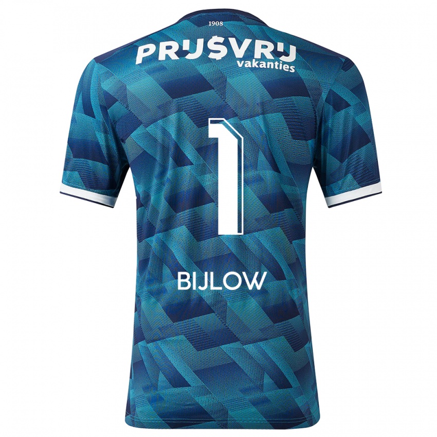 Mulher Camisola Justin Bijlow #1 Azul Alternativa 2023/24 Camisa Brasil