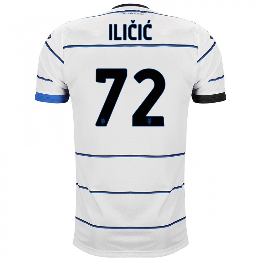 Mulher Camisola Josip Ilicic #72 Branco Alternativa 2023/24 Camisa Brasil